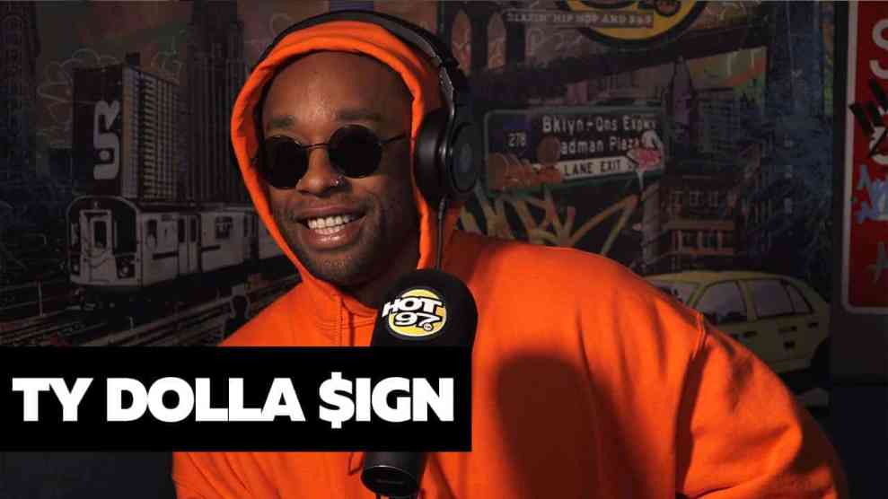 Ty Dolla $ign in Hot 97 Studio