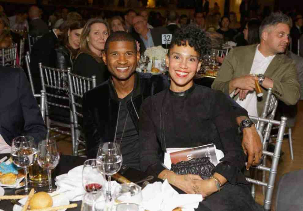 Usher and Grace Raymond attend 2017 Make A Wish Gala