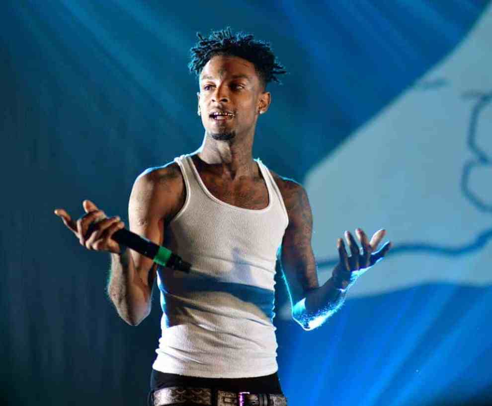 21 Savage performs in Atlanta 2017