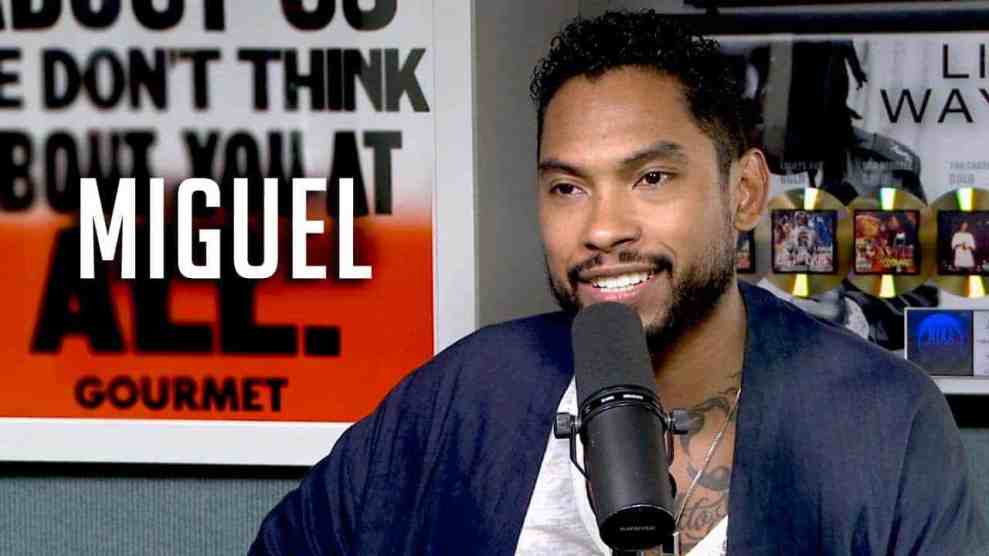 Miguel in Hot 97 Studio