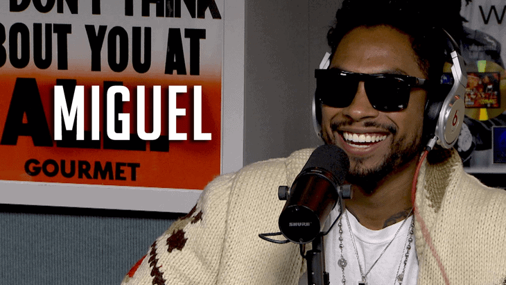 Miguel in Hot 97 Studio