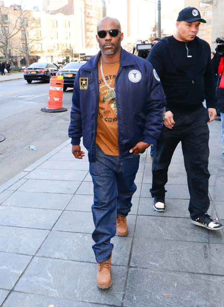 DMX arrived at United States Court House on November 30