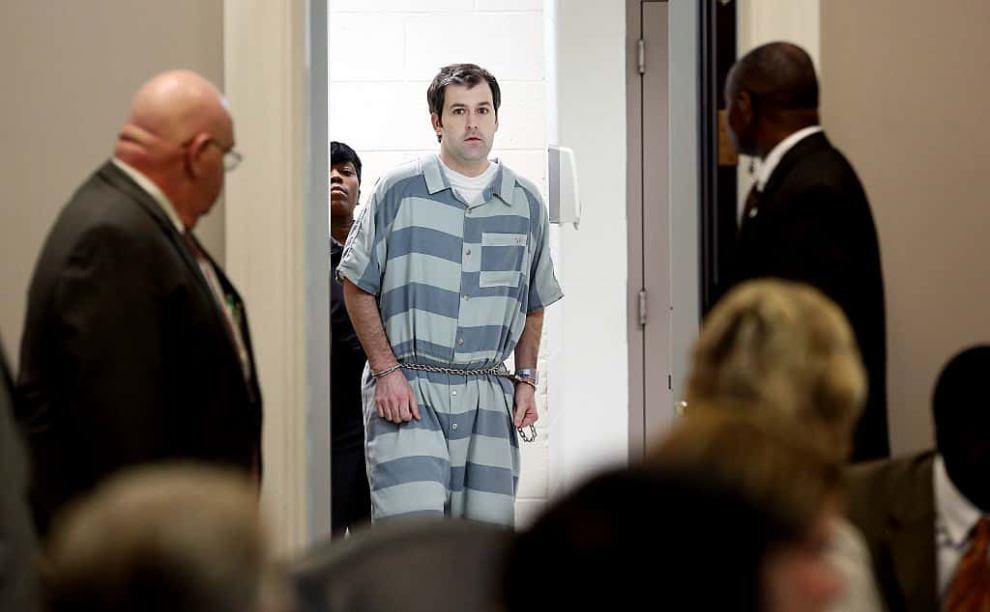 Former police officer Michael Slager arrives at Bond Hearing Held For Charleston Police Officer Who Shot And Killed Walter Scott