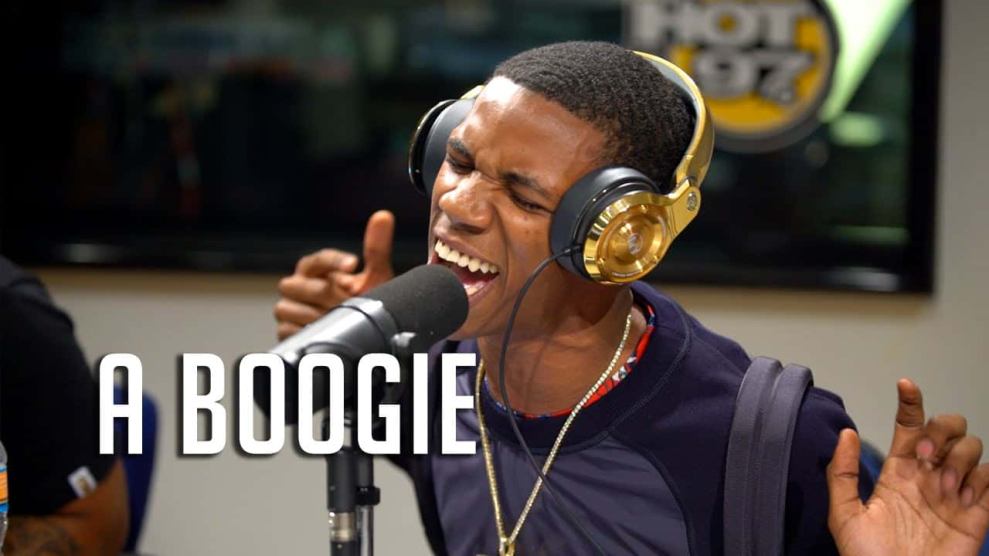 A Boogie Wit Da Hoodie in Hot 97 Studio