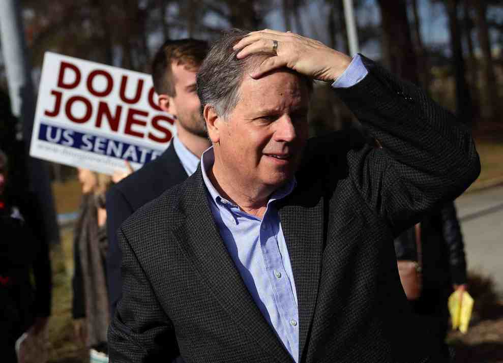 Alabama Senate Candidate Doug Jones Greets Voters On Election Day
