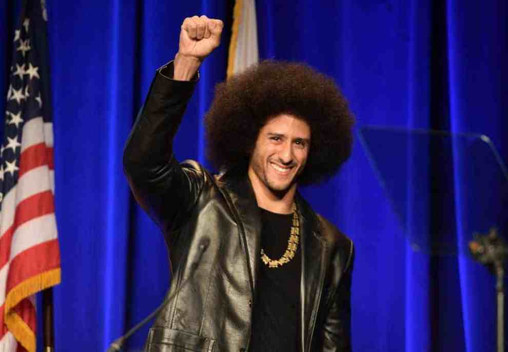 Colin Kaepernick speaks at ACLU SoCal Hosts Annual Bill Of Rights Dinner