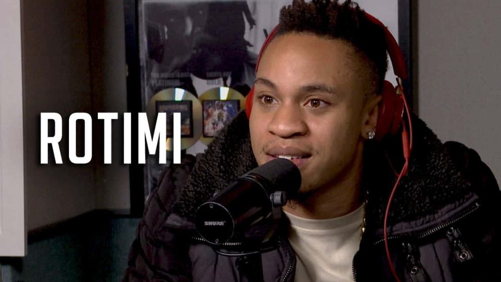 Rotimi in Hot 97 Studio