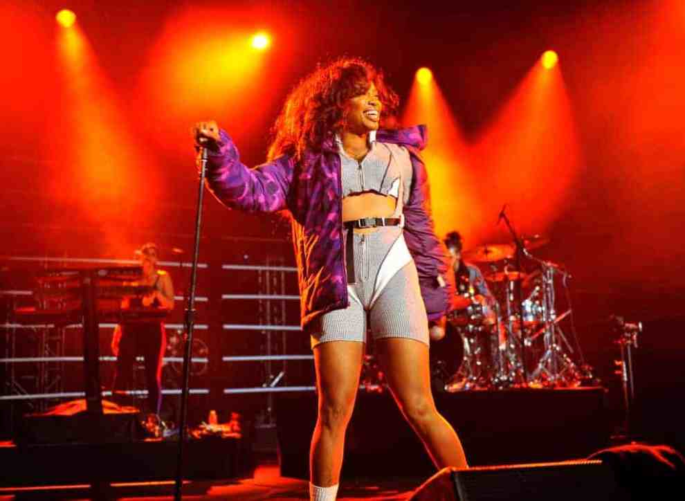 SZA performs onstage at 2017 BET Awards at Microsoft Theater