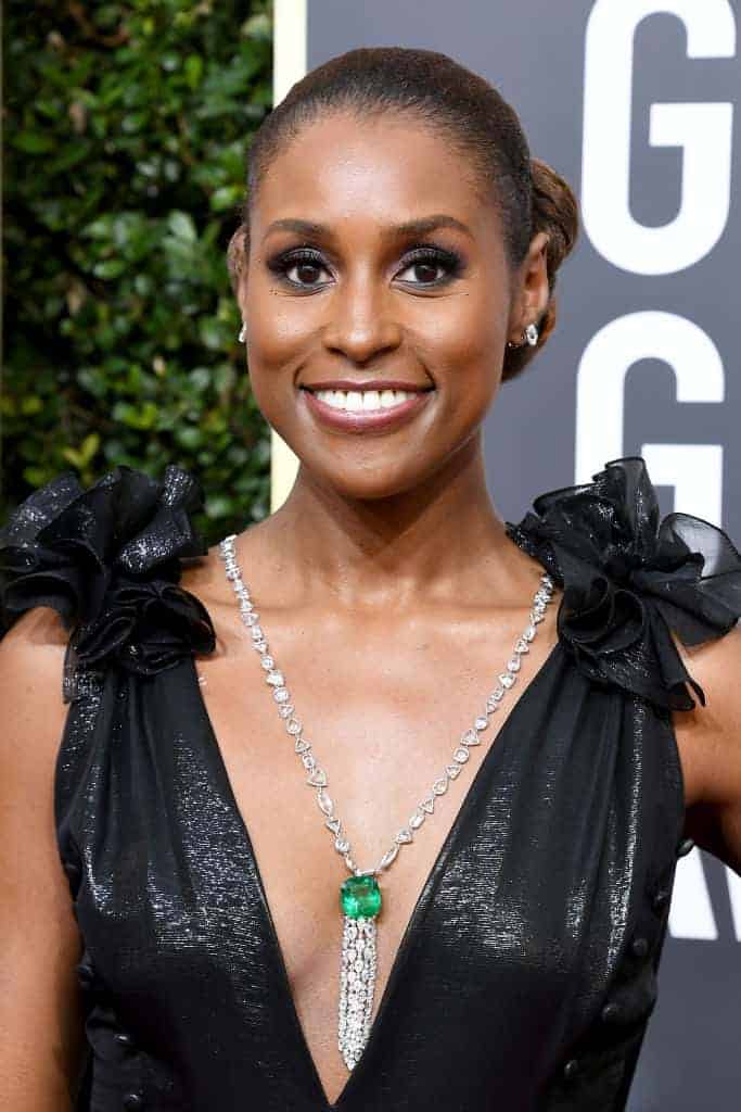 Issa Rae attends the attends The 75th Annual Golden Globe Awards 2018