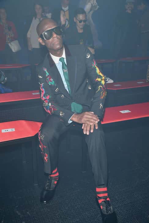 Dapper Dan attends the Gucci show during Milan Fashion Week Spring/Summer 2018 aa