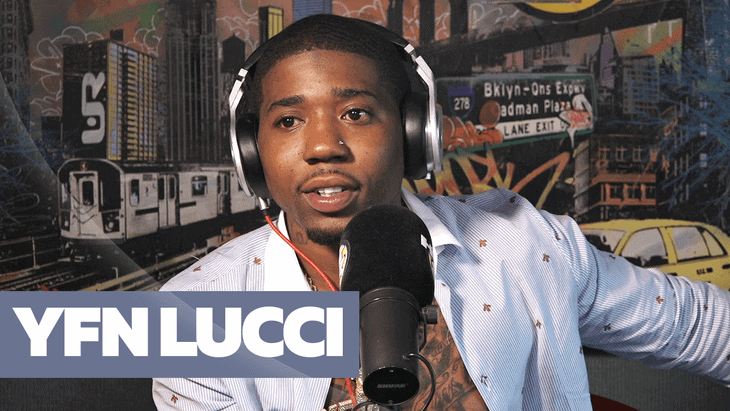 YFN Lucci in Hot 97 Studio