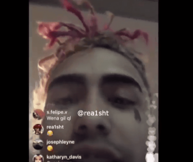 Screenshot from video of Lil Pump