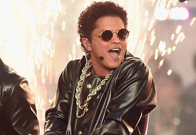 Bruno Mars performs during the Pepsi Super Bowl 50 Halftime Show
