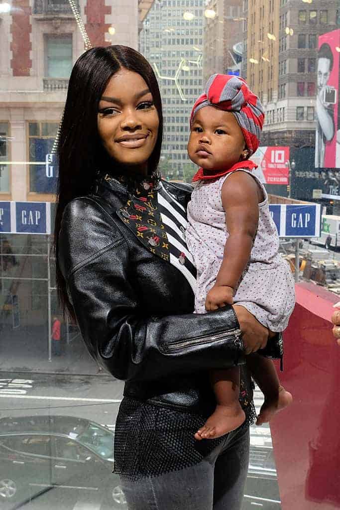 Teyana Taylor and daughter Iman 'Junie' Shumpert visit 'Extra' Sept. 9