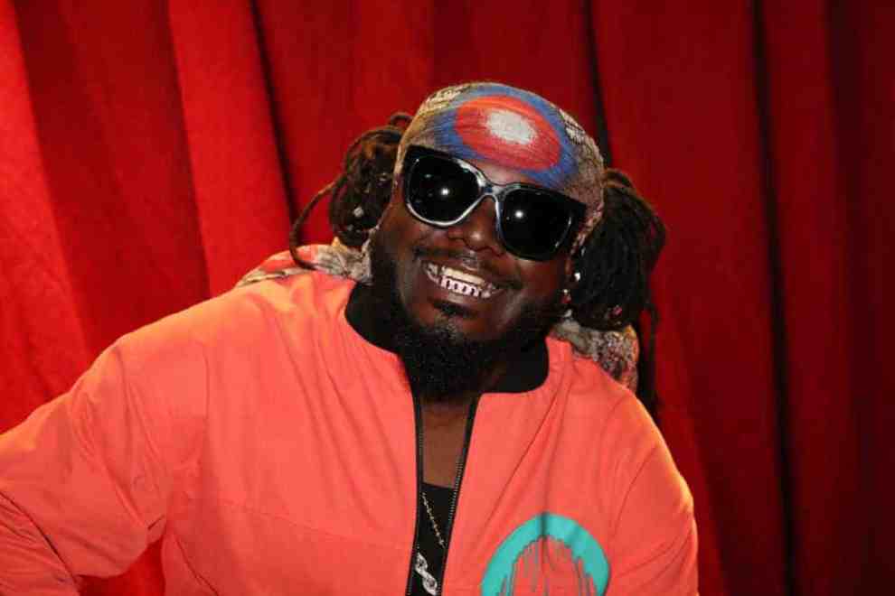 T-Pain rrives at the 2017 BET Hip Hop Awards