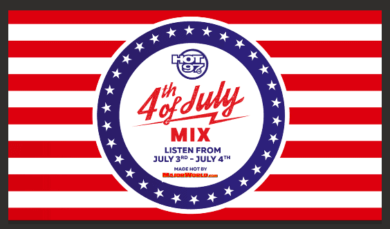 Red With and Blue Flag Like 4th Of July Mix List July 3rd to July 4th Made Hot by Auto World