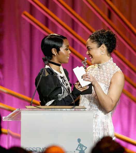 Tessa Thompson and Janelle Monae