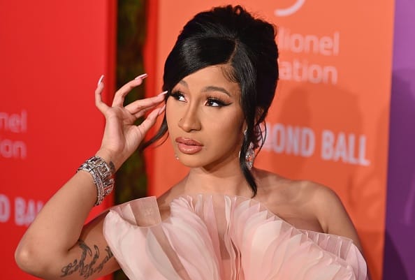 US rapper Cardi B arrives for Rihanna's 5th Annual Diamond Ball Benefitting The Clara Lionel Foundation at Cipriani Wall Street on September 12