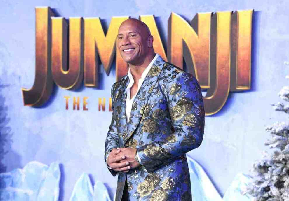 Dwayne The Rock Johnson wearing a suit