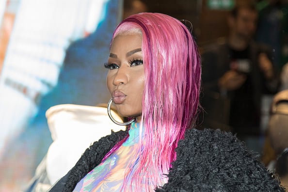Nicki Minaj at the Diesel Store. In the picture: Nicki Minaj. Nicki Minaj presented at the Store Diesel his special "Diesel Haute Couture" capsule collection created in collaboration with the famous Italian brand Diesel. Milan
