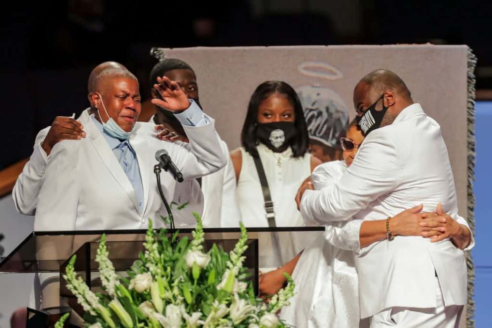 George Floyd's family at his funeral