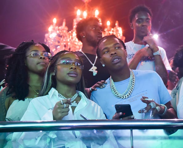 Lil Baby and Jayda Cheaves attend Welcome To Atlanta at Compound on August 14