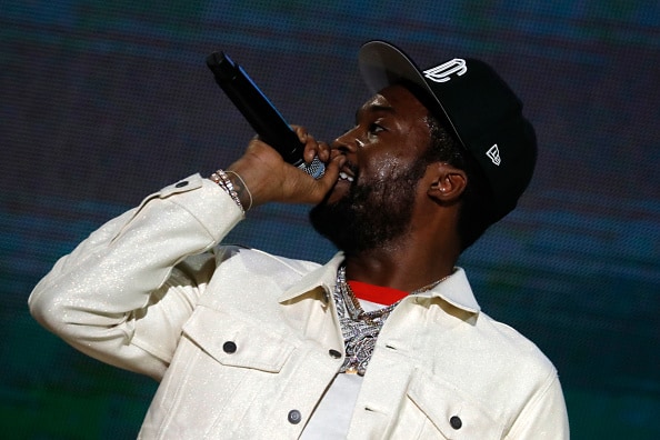Meek Mill performs onstage during Global Citizen Live