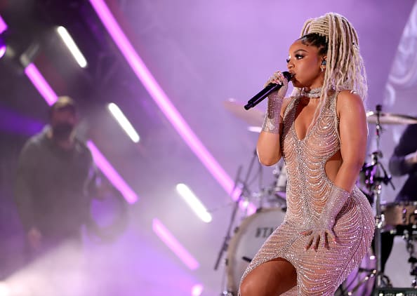 Chloe Bailey of Chloe x Halle performs onstage during Global Citizen Live on September 25