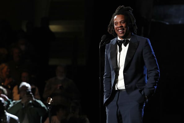 Inductee Jay-Z speaks onstage during the 36th Annual Rock & Roll Hall Of Fame Induction Ceremony at Rocket Mortgage Fieldhouse on October 30