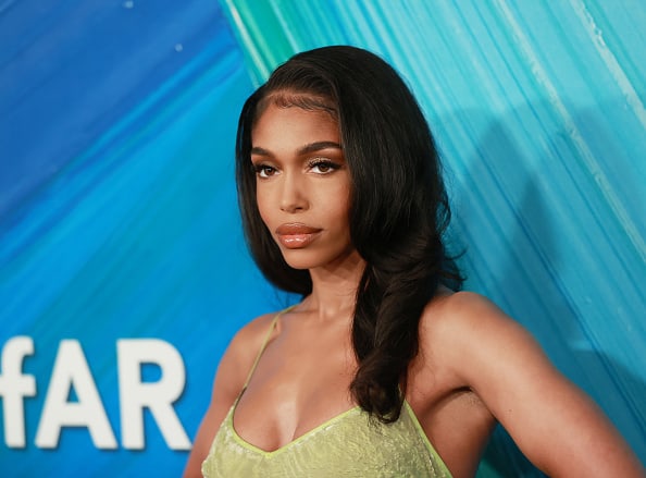 Lori Harvey attends the amfAR Gala Los Angeles 2021 honoring TikTok and Jeremy Scott at Pacific Design Center on November 04