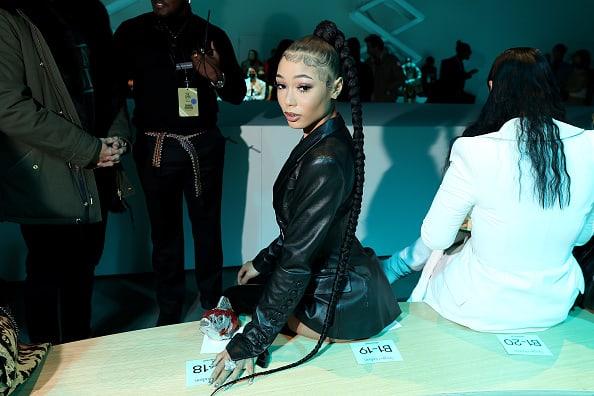 Coi Leray attends the Sergio Hudson runway show during New York Fashion Week: The Shows at Spring Studios on February 13