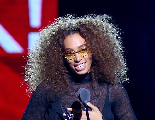 Honoree Solange Knowles speaks onstage during the 2017 Black Girls Rock! at NJPAC on August 5