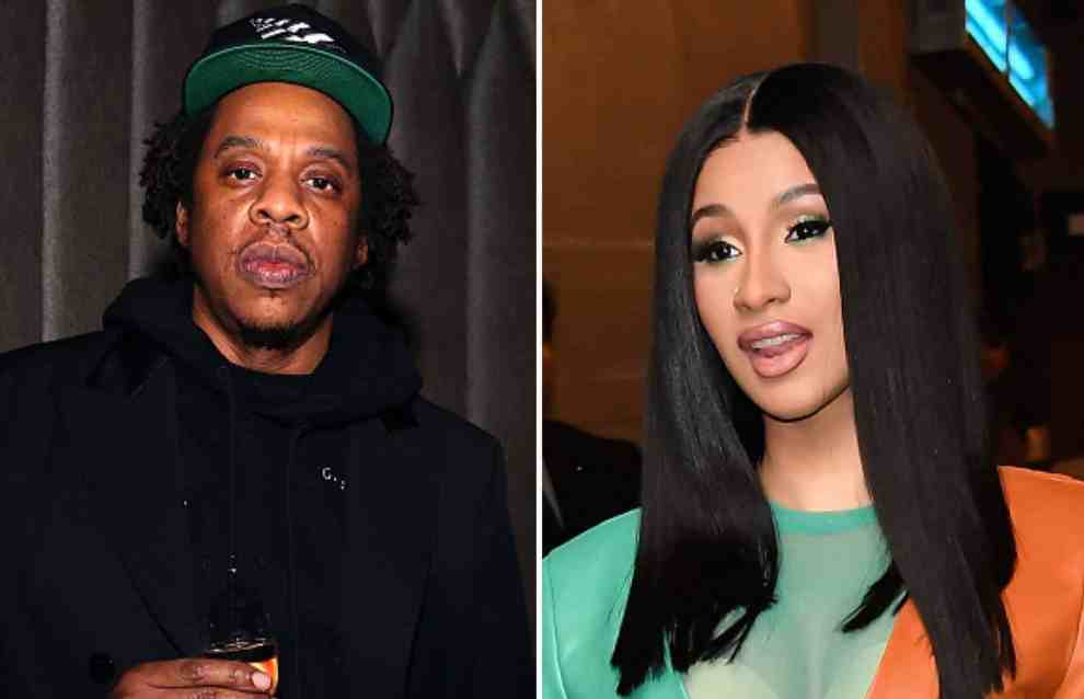 Jay Z (L) Cardi B (R)