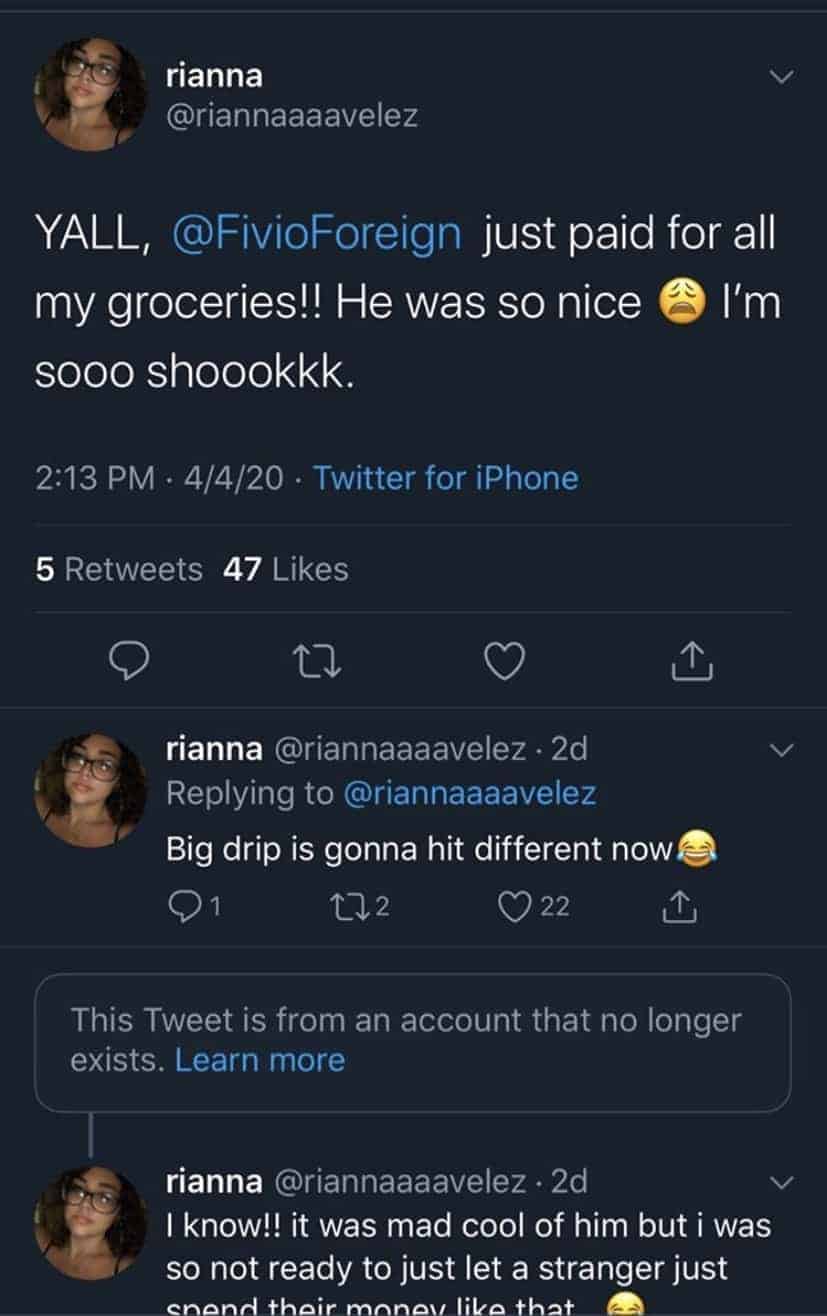 Fivio and Tyler Perry|Screenshot of Twitter|