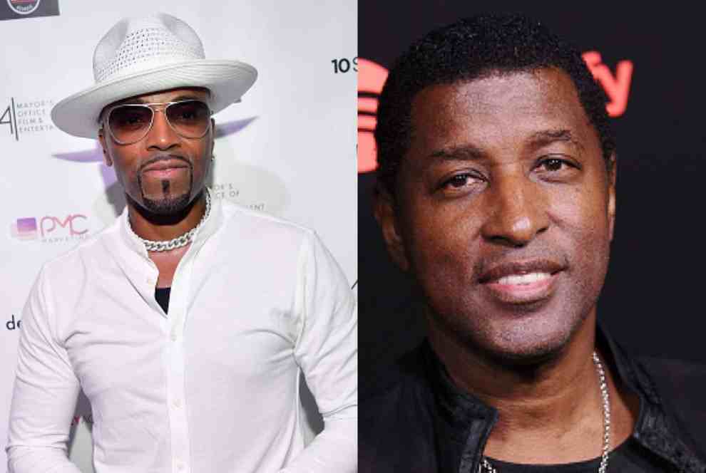 Teddy Riley (L) (R) Babyface