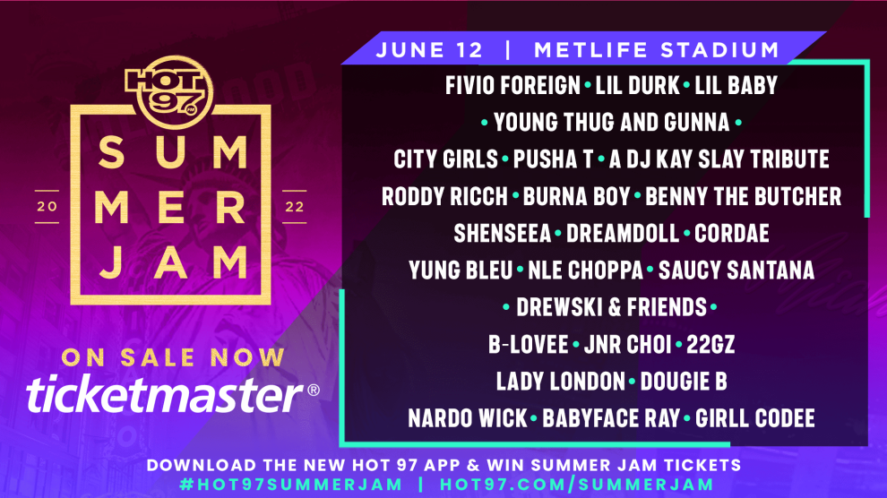 Summer Jam 2022 Updated Lineup|Summer Jam 2022 Lineup