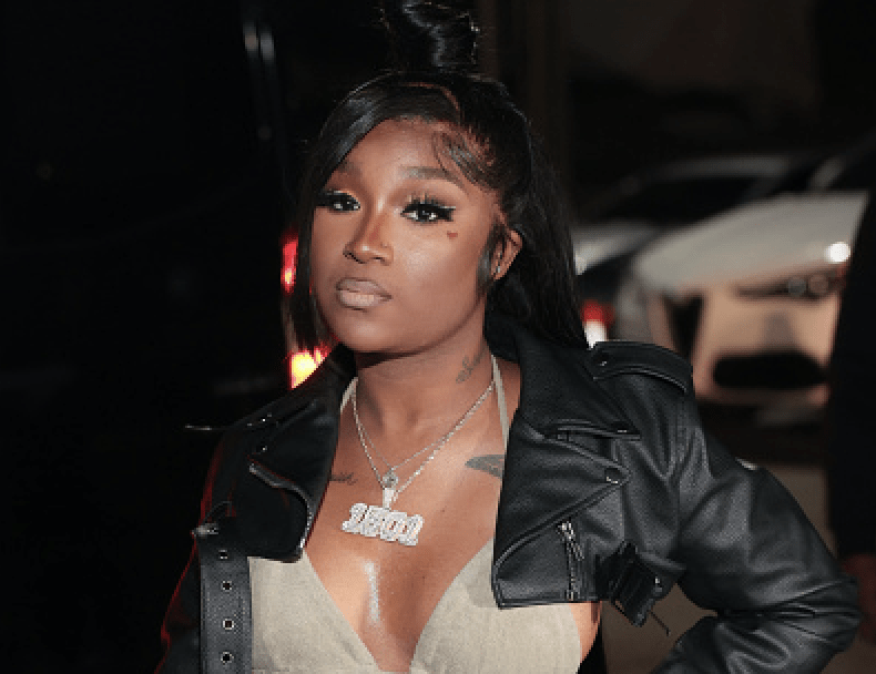 Rapper Erica Banks attends a Party at Atlantis Restaurant & Lounge on January 16