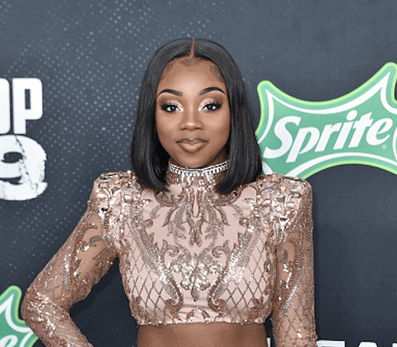 Rapper Young Devyn arrives to the 2019 BET Hip Hop Awards on October 05