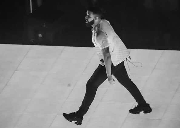 Drake performing at his concert