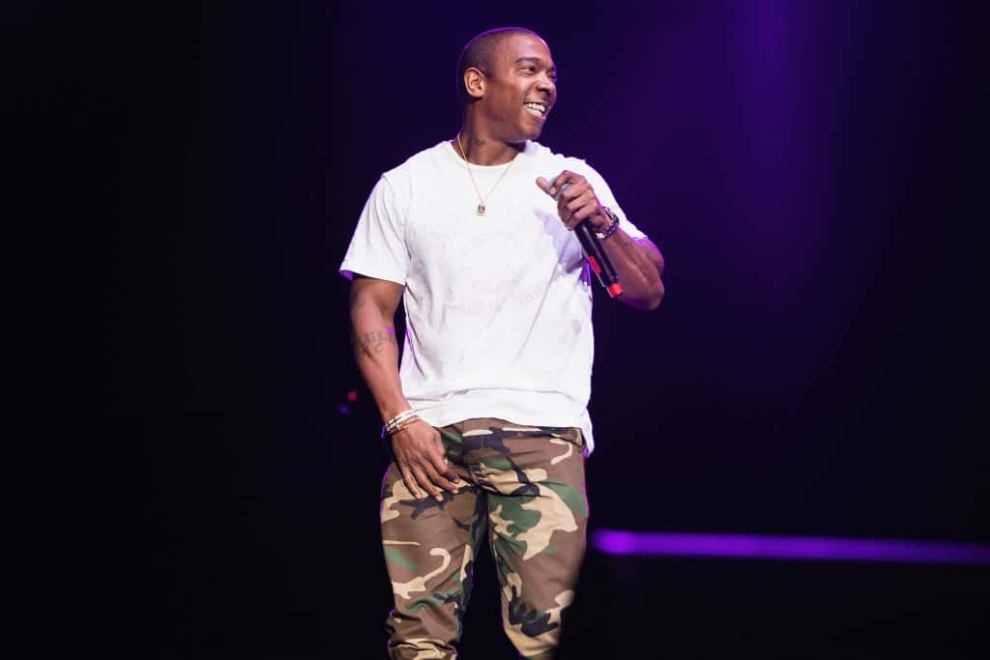 Ja Rule performs on stage