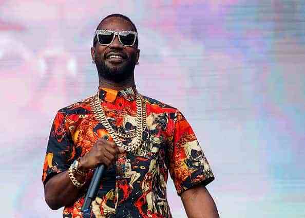 Rapper Juicy J performs on stage during day 2 of Center Of Gravity 2018 at Kelowna City Park on July 28