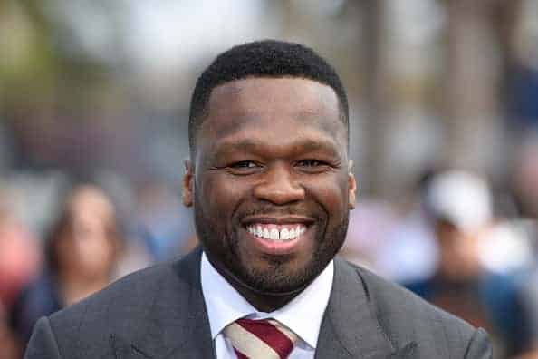 50 Cent visits "Extra" at Universal Studios Hollywood on August 20