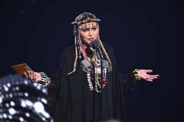 Madonna at the MTV Awards.