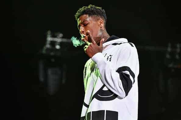 NBA YoungBoy performs during Lil WeezyAna at Champions Square on August 25