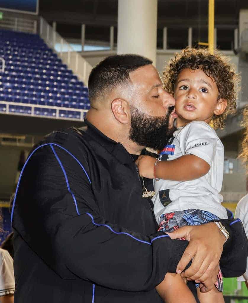 Dj Khaled with his son Assad