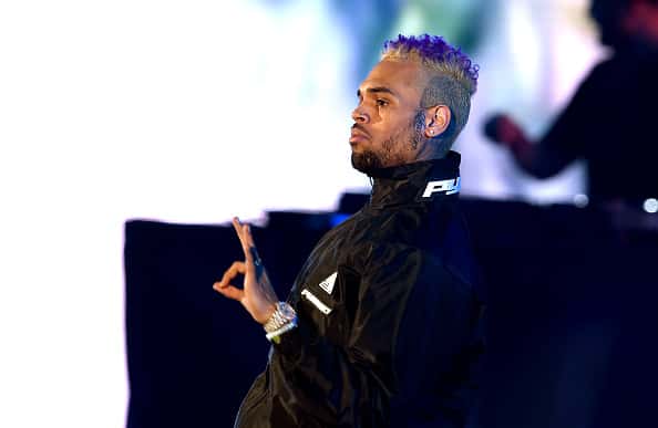 Chris Brown on stage
