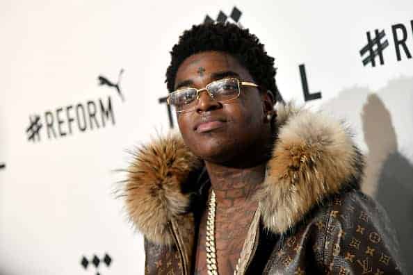 Kodak Black on red carpet.