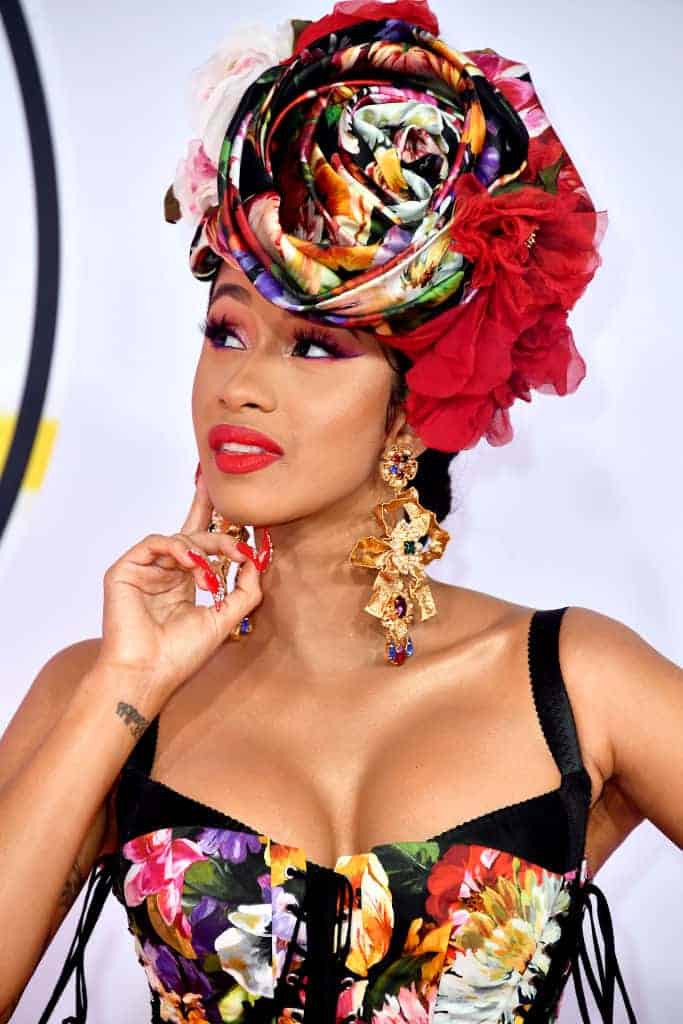 Bronx rapper Cardi B. at the 2018 AMA awards