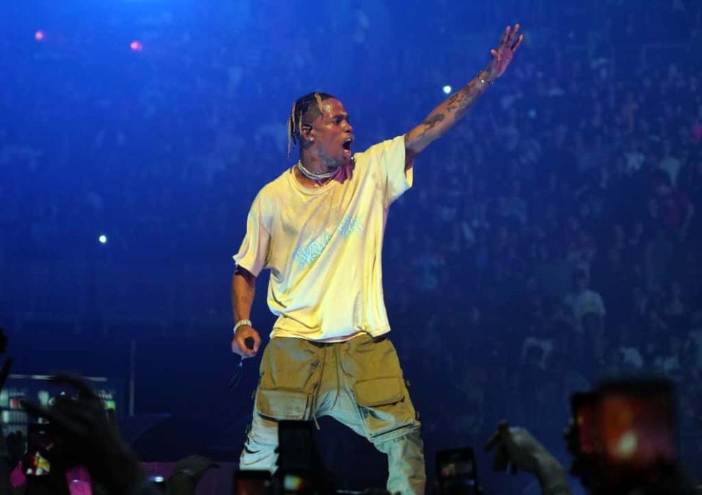 Travi$ Scott performing