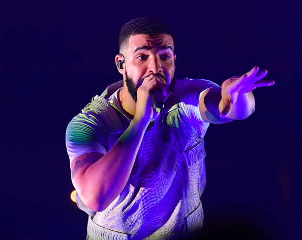 Drake performing on stage